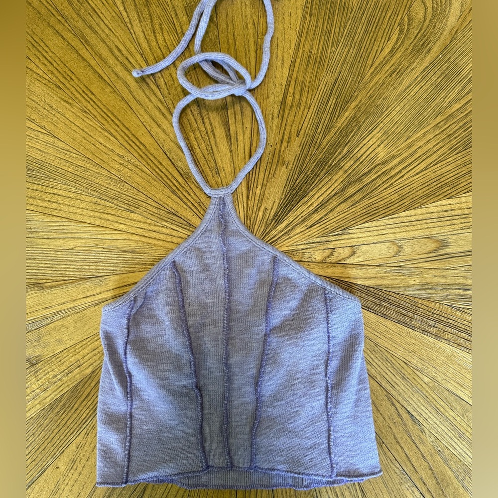 Urban Outfitters- Purple Halter Top with front detail